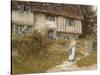 Beside the Old Church Gate Farm, Smarden, Kent-Helen Allingham-Stretched Canvas