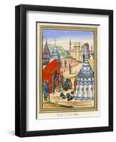 Besieges Rheims 1369-null-Framed Art Print