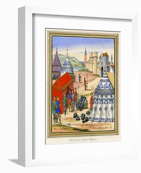Besieges Rheims 1369-null-Framed Art Print