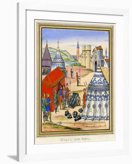 Besieges Rheims 1369-null-Framed Art Print