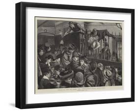 Besieging the Pit Door, the Commissariat under Difficulties-Sydney Prior Hall-Framed Giclee Print