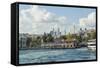 Besiktas Ferry Station and Barbaros Park-Guido Cozzi-Framed Stretched Canvas