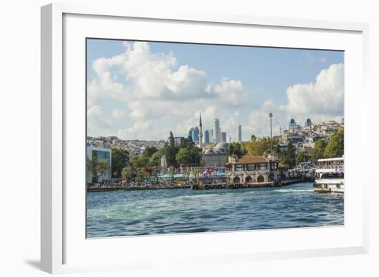 Besiktas Ferry Station and Barbaros Park-Guido Cozzi-Framed Photographic Print