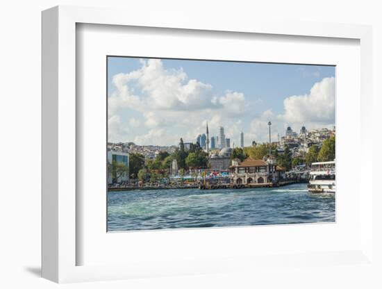 Besiktas Ferry Station and Barbaros Park-Guido Cozzi-Framed Photographic Print