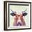 Bespectacled Bovine I-Victoria Borges-Framed Art Print