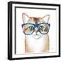 Bespectacled Pet II-Melissa Averinos-Framed Art Print