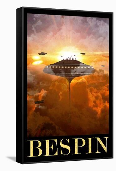 Bespin Retro Travel Poster-null-Framed Stretched Canvas