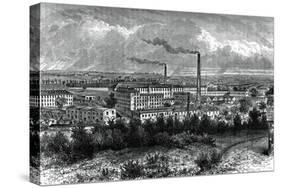 Bessbrook Mills and Village, County Armagh, Ireland, C1880-null-Stretched Canvas