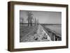 Bessie Levee on the Mississippi River augmented with sand bags during the flood by Tiptonville, TN-Walker Evans-Framed Photographic Print