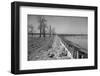 Bessie Levee on the Mississippi River augmented with sand bags during the flood by Tiptonville, TN-Walker Evans-Framed Photographic Print