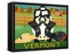 Bessie Vermont-Autumn-Stephen Huneck-Framed Stretched Canvas