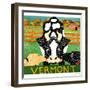 Bessie Vermont Black Autumn-Stephen Huneck-Framed Giclee Print