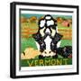 Bessie Vermont Black Autumn-Stephen Huneck-Framed Giclee Print