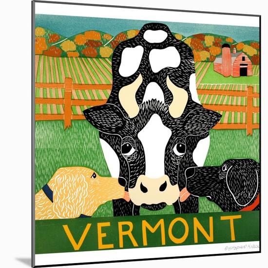 Bessie Vermont Black Autumn-Stephen Huneck-Mounted Giclee Print