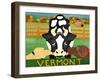 Bessie Vermont-Choc-Autumn-Stephen Huneck-Framed Giclee Print