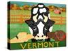 Bessie Vermont-Choc-Autumn-Stephen Huneck-Stretched Canvas