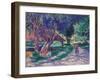 Bessy, Yonne, the Shaded Path-Maximilien Luce-Framed Giclee Print