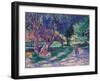 Bessy, Yonne, the Shaded Path-Maximilien Luce-Framed Giclee Print