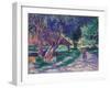 Bessy, Yonne, the Shaded Path-Maximilien Luce-Framed Giclee Print