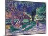 Bessy, Yonne, the Shaded Path-Maximilien Luce-Mounted Giclee Print