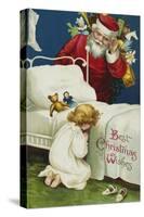 Best Christmas Wishes-Ellen H. Clapsaddle-Stretched Canvas