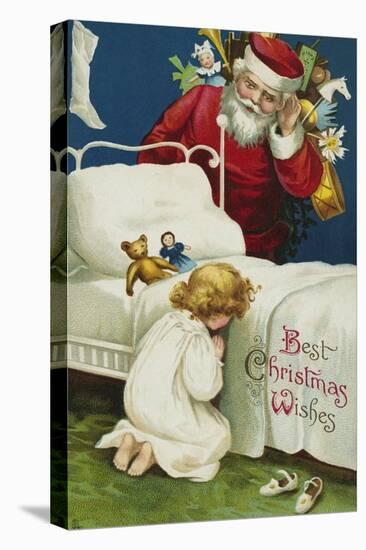 Best Christmas Wishes-Ellen H. Clapsaddle-Stretched Canvas