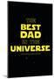 Best Dad in the Universe-null-Mounted Poster