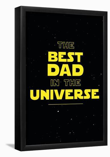 Best Dad in the Universe-null-Framed Poster