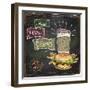 Best Fast Food Chalkboard Design with Hamburger, French Fries and Coffee-Selenka-Framed Art Print