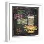 Best Fast Food Chalkboard Design with Hamburger, French Fries and Coffee-Selenka-Framed Art Print