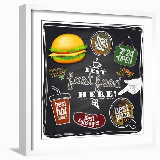 Best Fast Food Here-Selenka-Framed Art Print