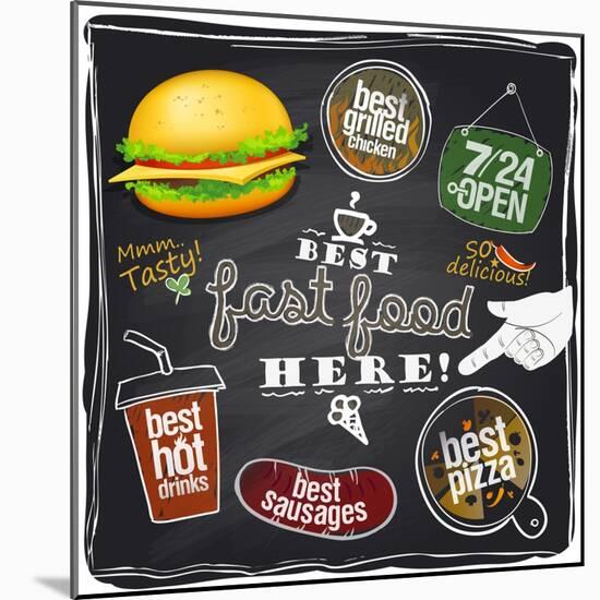 Best Fast Food Here-Selenka-Mounted Art Print