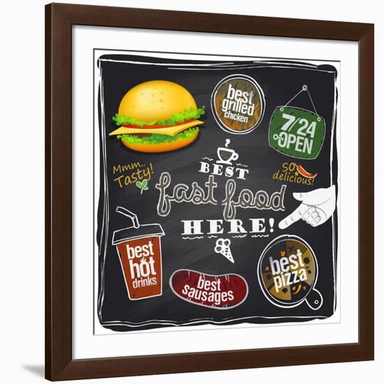 Best Fast Food Here-Selenka-Framed Art Print