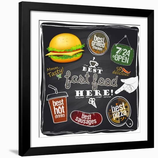 Best Fast Food Here-Selenka-Framed Art Print