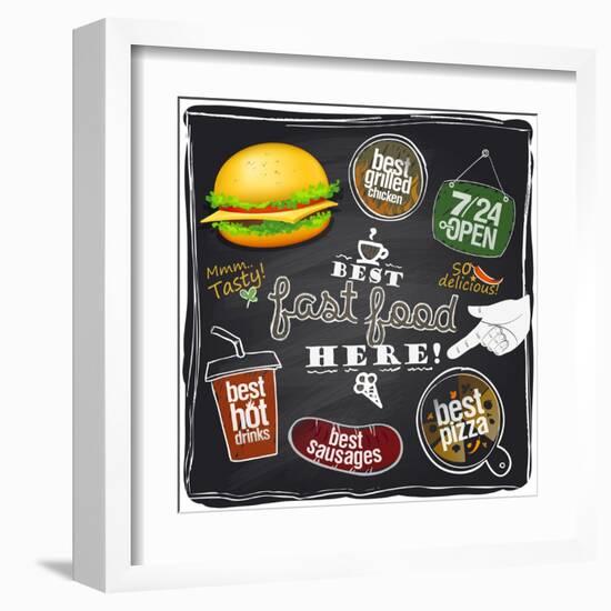 Best Fast Food Here-Selenka-Framed Art Print