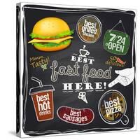 Best Fast Food Here-Selenka-Stretched Canvas