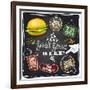 Best Fast Food Here-Selenka-Framed Art Print