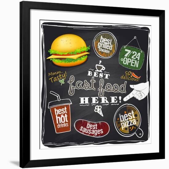 Best Fast Food Here-Selenka-Framed Art Print