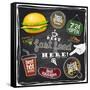 Best Fast Food Here-Selenka-Framed Stretched Canvas