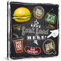 Best Fast Food Here-Selenka-Stretched Canvas