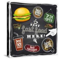 Best Fast Food Here-Selenka-Stretched Canvas