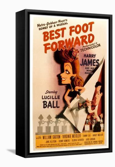 Best Foot Forward, Lucille Ball, Harry James, 1943-null-Framed Stretched Canvas