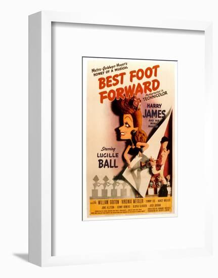 Best Foot Forward, Lucille Ball, Harry James, 1943-null-Framed Photo