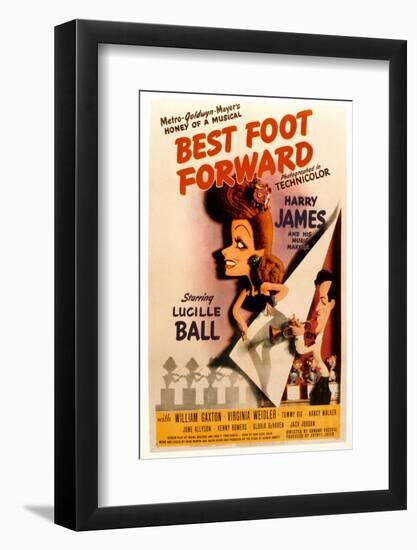 Best Foot Forward, Lucille Ball, Harry James, 1943-null-Framed Photo