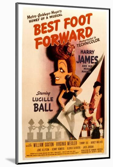 Best Foot Forward, Lucille Ball, Harry James, 1943-null-Mounted Photo