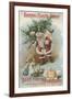 Best for the Laundry', Advertisement for Fairbank's Santa Claus Soap, C.1880-American School-Framed Giclee Print