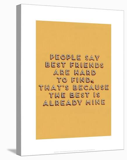 Best Friend Hard to Find-null-Stretched Canvas