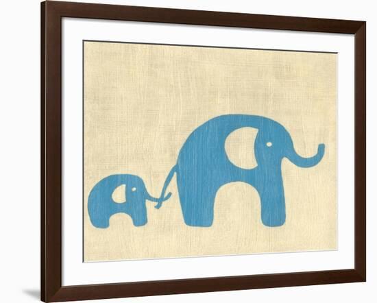 Best Friends - Elephants-Chariklia Zarris-Framed Art Print