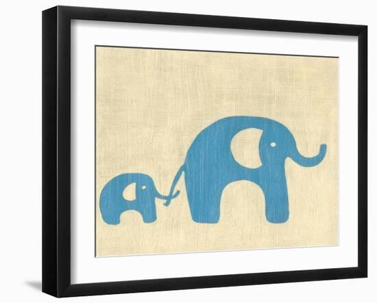 Best Friends - Elephants-Chariklia Zarris-Framed Art Print