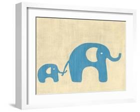 Best Friends - Elephants-Chariklia Zarris-Framed Art Print